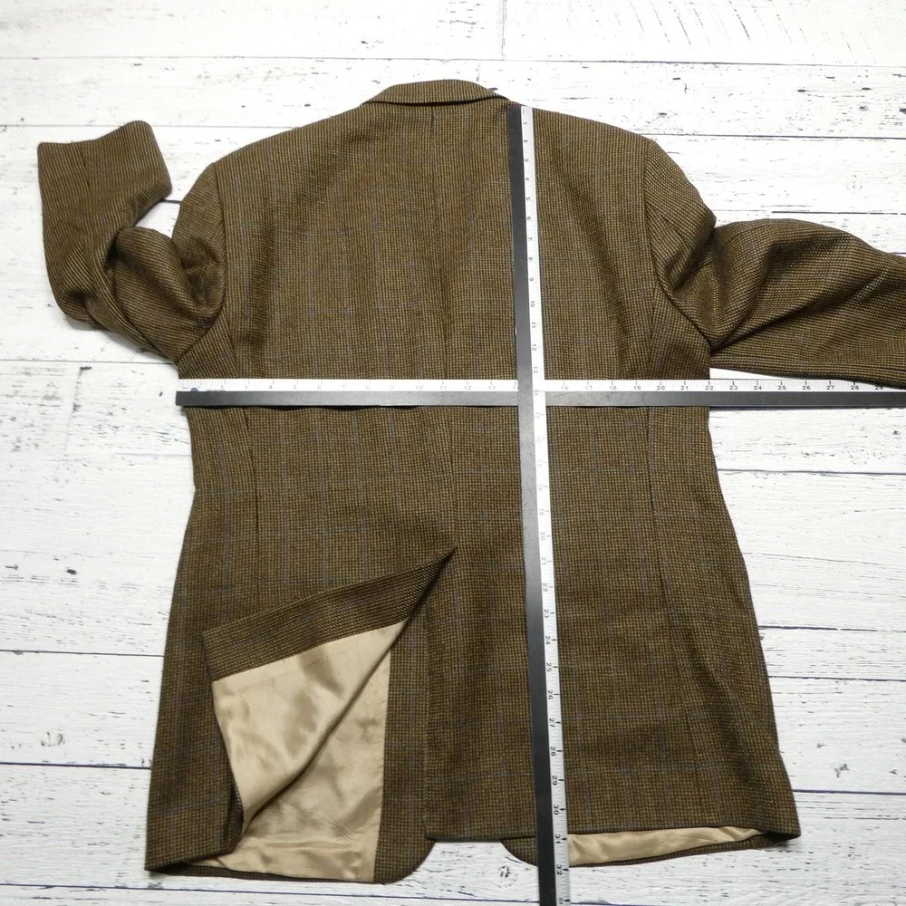 Marshall Field's Blazer Mens 42R Brown Plaid Wool Tweed Sport Coat Jacket Canada